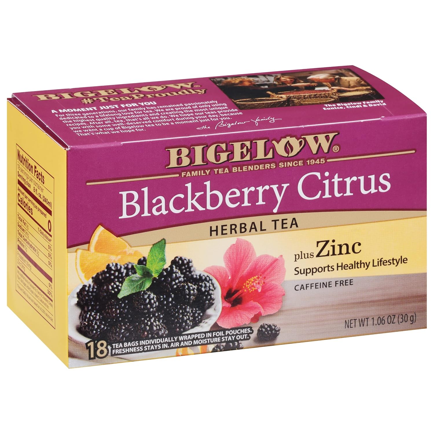 Bigelow Blackberry Citrus Plus Zinc - снимка 1